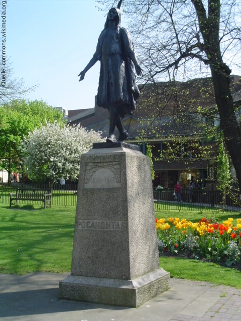 Ein Denkmal für Pocahontas