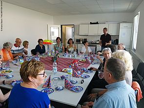 Teatime im Anschluss an die Betriebsbesichtigung der Frauen Union Meckenheim bei THE BRITISH SHOP