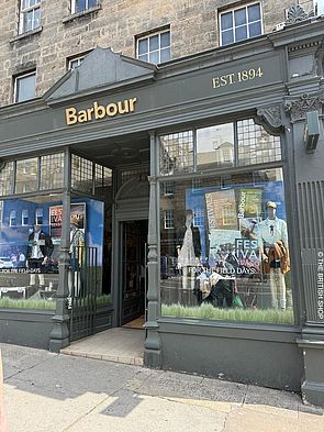 Der Barbour-Shop in Edinburgh