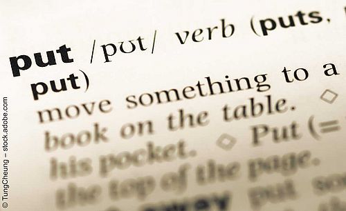 Put, put, put kleines englisches Wort für (fast) alle Lebenslagen