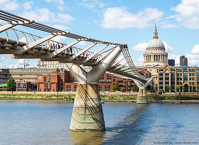 Britische Architektur durch die Jahrhunderte: Millennium Bridge