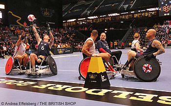 Rollstuhl-Rugby-Spiel bei den Invictus Games 2023