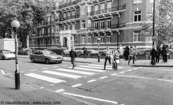 Der legendäre Zebrastreifen in der Abbey Road