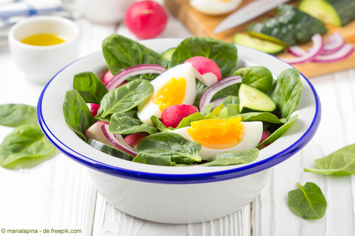 Rezept für Ostereier: Egg and Bacon Salad