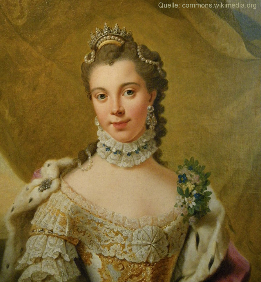 Sophie Charlotte, Herzogin zu Mecklenburg-Strelitz auf einem Gemälde